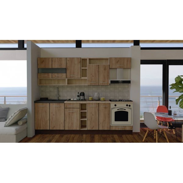 Bucatarie COSSY NEW 260 Wenge / Decor K004