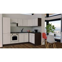Bucatarie de Colt GENA NEW 1 DR. 140-250, Cu Corp de Cuptor, Wenge / Decor 8508