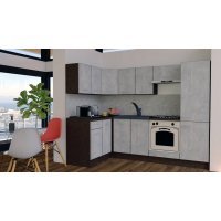 Bucatarie de Colt GENA NEW 1 ST. 140-250, Cu Corp de Cuptor, Wenge / Decor 4298