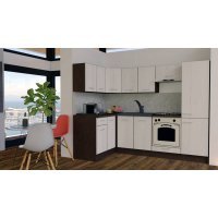 Bucatarie de Colt GENA NEW 1 ST. 140-250, Cu Corp de Cuptor, Wenge / Decor K010