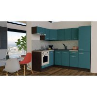 Bucatarie de Colt GENA NEW 3 ST. 160-230, Cu Corp de Cuptor, Wenge / Decor 0244