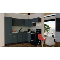 Bucatarie de Colt GENA NEW 4 DR. 160-230, Fara Corp de Cuptor, Wenge / Decor 0164