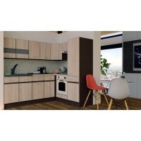 Bucatarie de Colt GENA NEW 5 DR. 170-220, Cu Corp de Cuptor, Stejar Sonoma
