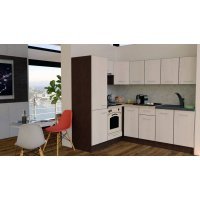 Bucatarie de Colt GENA NEW 5 ST. 170-220, Cu Corp de Cuptor, Wenge / Decor K010