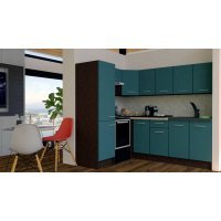 Bucatarie de Colt GENA NEW 6 ST. 170-220, Fara Corp de Cuptor, Wenge / Decor 0244