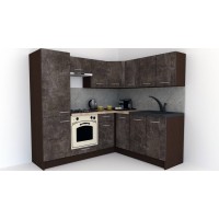 Bucatarie de Colt GENA NEW 7 DR. 180-210, Cu Corp de Cuptor, Wenge / Decor 4299 Bucatarie de Colt GENA NEW 7 DR. 180-210, Cu Corp de Cuptor, Wenge / Decor 4299
