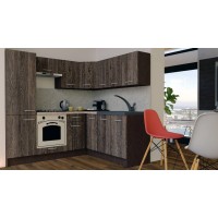 Bucatarie de Colt GENA NEW 7 DR. 180-210, Cu Corp de Cuptor, Wenge / Decor 4299 Bucatarie de Colt GENA NEW 7 DR. 180-210, Cu Corp de Cuptor, Wenge / Decor 4299