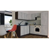 Bucatarie de Colt GENA NEW 7 ST. 180-210, Cu Corp de Cuptor, Wenge / Decor 4298