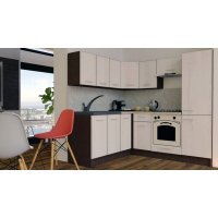 Bucatarie de Colt GENA NEW 7 ST. 180-210, Cu Corp de Cuptor, Wenge / Decor K010