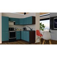 Bucatarie de Colt GENA NEW 8 DR. 180-210, Fara Corp de Cuptor, Wenge / Decor 0244