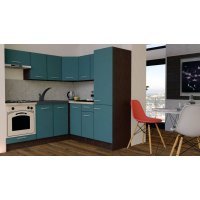 Bucatarie de Colt GENA NEW 9 DR. 190-200, Cu Corp de Cuptor, Wenge / Decor 0244