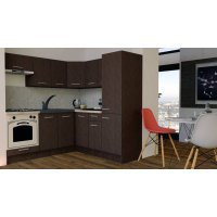 Bucatarie de Colt GENA NEW 9 DR. 190-200, Cu Corp de Cuptor, Wenge / Decor 8548