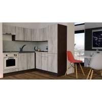 Bucatarie de Colt GENA NEW 9 DR. 190-200, Cu Corp de Cuptor, Wenge / Decor K084