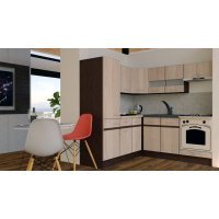 Bucatarie de Colt GENA NEW 9 ST. 190-200, Cu Corp de Cuptor, Stejar Sonoma