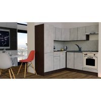 Bucatarie de Colt GENA NEW 9 ST 190-200, Cu Corp de Cuptor, Wenge / Decor 4298