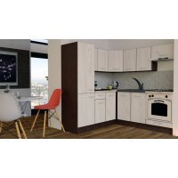 Bucatarie de Colt GENA NEW 9 ST. 190-200, Cu Corp de Cuptor, Wenge / Decor K001