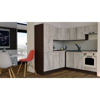 Bucatarie de Colt GENA NEW 9 ST. 190-200, Cu Corp de Cuptor, Wenge / Decor K084