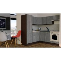 Bucatarie de Colt GENA NEW 9 ST. 190-200, Cu Corp de Cuptor, Wenge / Decor K352