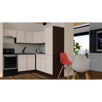 Bucatarie de Colt GENA NEW 10 DR. 190-200, Fara Corp de Cuptor, Wenge / Decor 8508