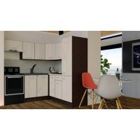 Bucatarie de Colt GENA NEW 10 DR. 190-200, Fara Corp de Cuptor, Wenge / Decor K001