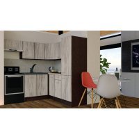 Bucatarie de Colt GENA NEW 10 DR. 190-200, Fara Corp de Cuptor, Wenge / Decor K084