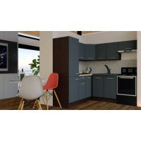 Bucatarie de Colt GENA NEW 10 ST. 190-200, Fara Corp de Cuptor, Wenge / Decor 0164