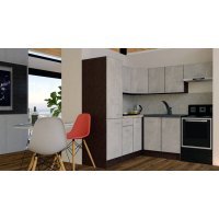 Bucatarie de Colt GENA NEW 10 ST. 190-200, Fara Corp de Cuptor, Wenge / Decor 4298 Bucatarie de Colt GENA NEW 10 ST. 190-200, Fara Corp de Cuptor, Wenge / Decor 4298