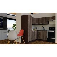 Bucatarie de Colt GENA NEW 10 ST. 190-200, Fara Corp de Cuptor, Wenge / Decor 7648 Bucatarie de Colt GENA NEW 10 ST. 190-200, Fara Corp de Cuptor, Wenge / Decor 7648