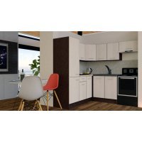 Bucatarie de Colt GENA NEW 10 ST. 190-200, Fara Corp de Cuptor, Wenge / Decor K010