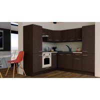 Bucatarie de Colt GENA NEW 11 ST. 210-230, Cu Corp de Cuptor, Wenge / Decor 8548 Bucatarie de Colt GENA NEW 11 ST. 210-230, Cu Corp de Cuptor, Wenge / Decor 8548