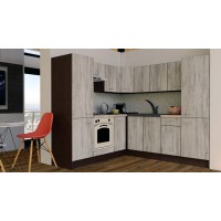 Bucatarie de Colt GENA NEW 11 ST. 210-230, Cu Corp de Cuptor, Wenge / Decor K084 Bucatarie de Colt GENA NEW 11 ST. 210-230, Cu Corp de Cuptor, Wenge / Decor K084