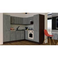 Bucatarie de Colt GENA NEW 11 DR. 210-230, Cu Corp de Cuptor, Wenge / Decor K352