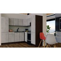 Bucatarie de Colt GENA NEW 12 DR. 210-230, Fara Corp de Cuptor, Wenge / Decor 4298