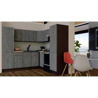 Bucatarie de Colt GENA NEW 12 DR. 210-230, Fara Corp de Cuptor, Wenge / Decor K352