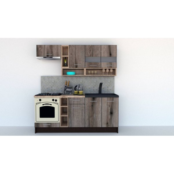 Bucatarie COSSY NEW 200 Wenge / Decor K366