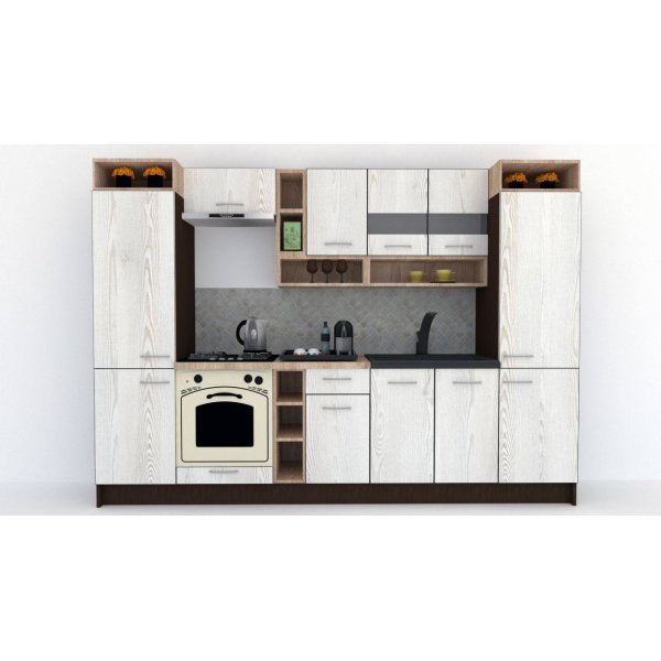 Bucatarie COSSY NEW 300 Wenge / Decor K010