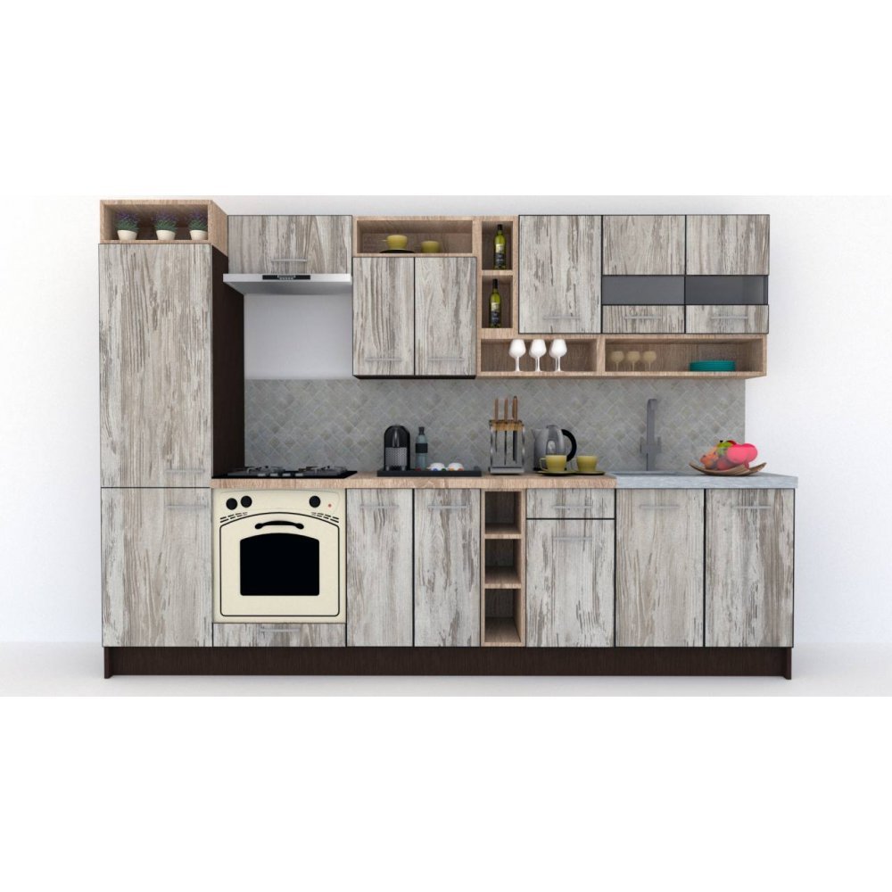 Bucatarie COSSY NEW 310 A2 Wenge / Decor K084