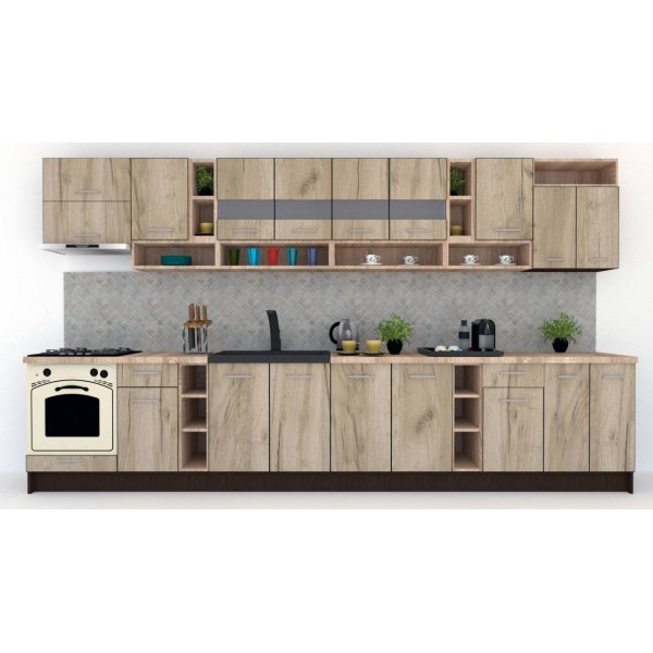 Bucatarie COSSY NEW 400 Wenge / Decor K002