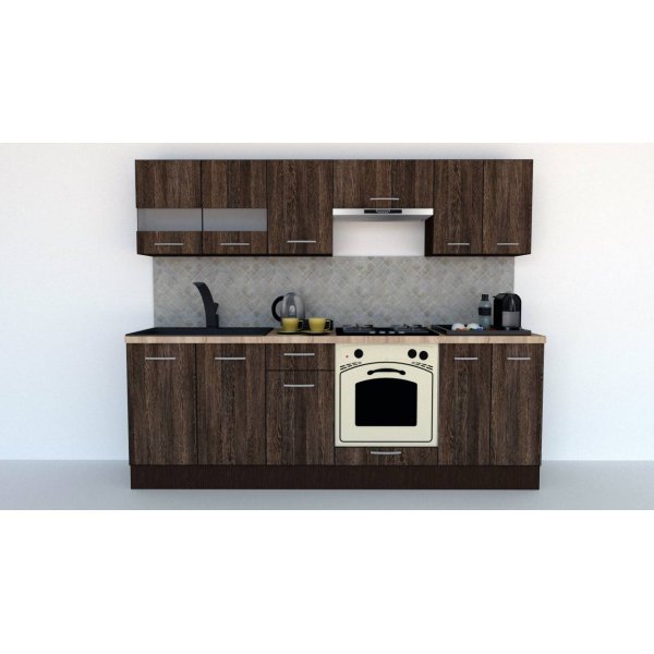 Bucatarie MARINA NEW 240 2B Wenge / Decor 7648