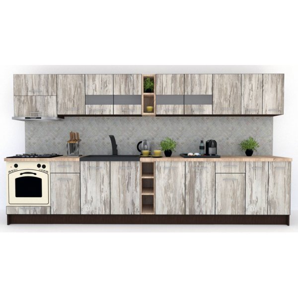 Bucatarie MARINA NEW 380 Wenge / Decor K084