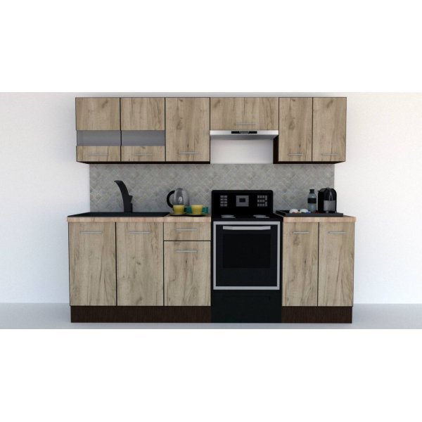 Bucatarie MARINA NEW B 240 Wenge / Decor K002