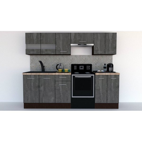 Bucatarie MARINA NEW B 240 Wenge / Decor K352