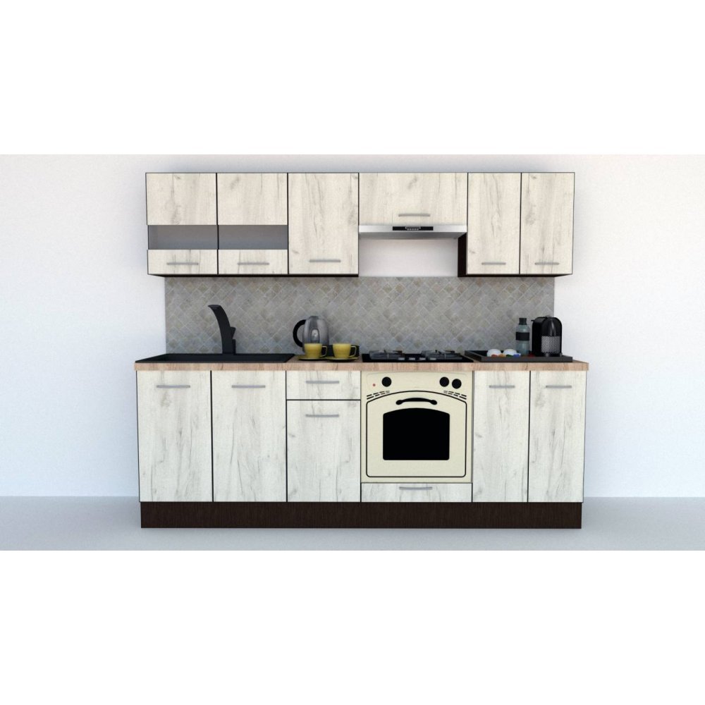 Bucatarie MARINA NEW 240 2B Wenge / Decor K001