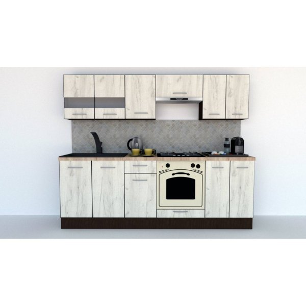 Bucatarie MARINA NEW 240 2B Wenge / Decor K001