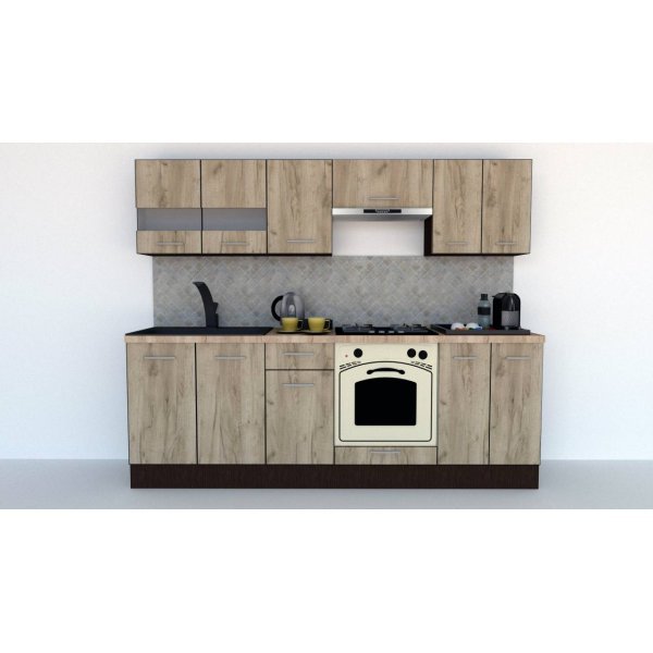 Bucatarie MARINA NEW 240 2B Wenge / Decor K002