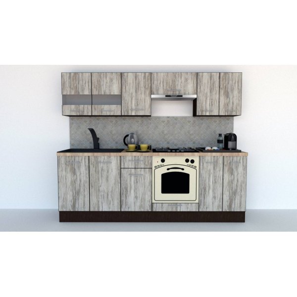 Bucatarie MARINA NEW 240 2B Wenge / Decor K084