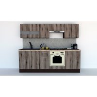 Bucatarie MARINA NEW 240 2B Wenge / Decor K366