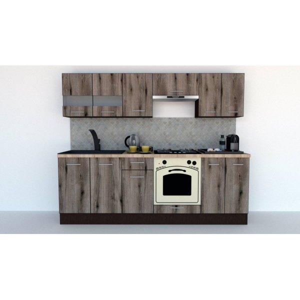 Bucatarie MARINA NEW 240 2B Wenge / Decor K366