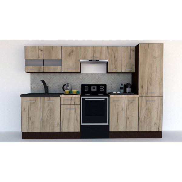 Bucatarie MARINA NEW 290 3A1 Wenge / Decor K002