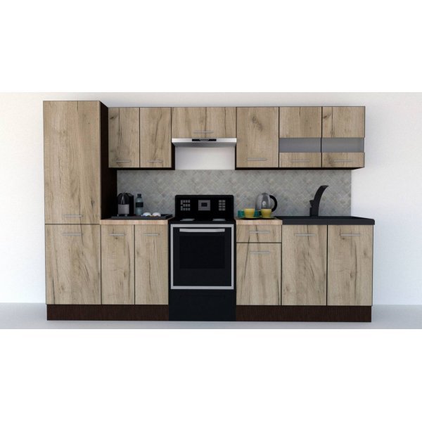 Bucatarie MARINA NEW 290 3A2 Wenge / Decor K002